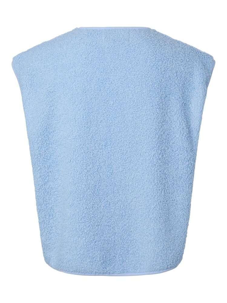 Pieces Pieces | Teddy vest Katty cashmere blue NOOS