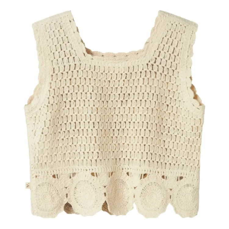 Lil Atelier Lil Atelier | Top gehaakt Fauna vapor blue