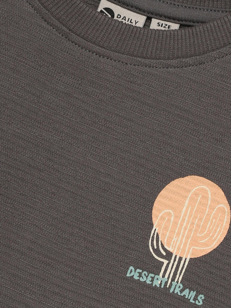 Daily7 Daily7 | T-shirt Structure print thunderstorm