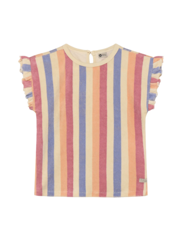 Daily7 Daily7 | Top Terry stripe heather rose