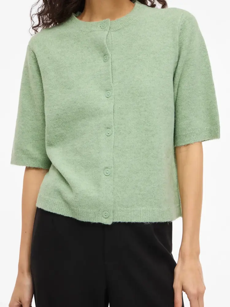 vila Vila | Gebreid vestje Liga smoke green NOOS