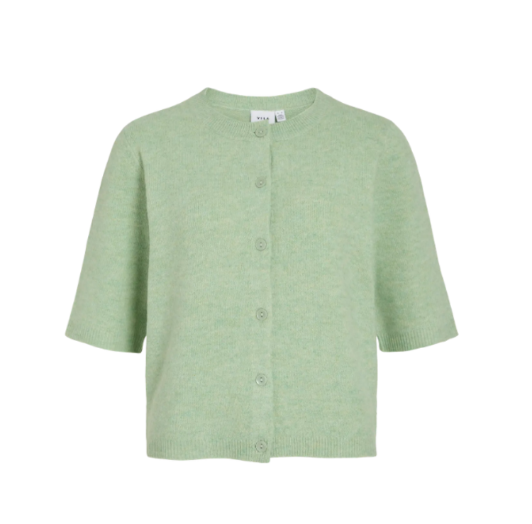 vila Vila | Gebreid vestje Liga smoke green NOOS