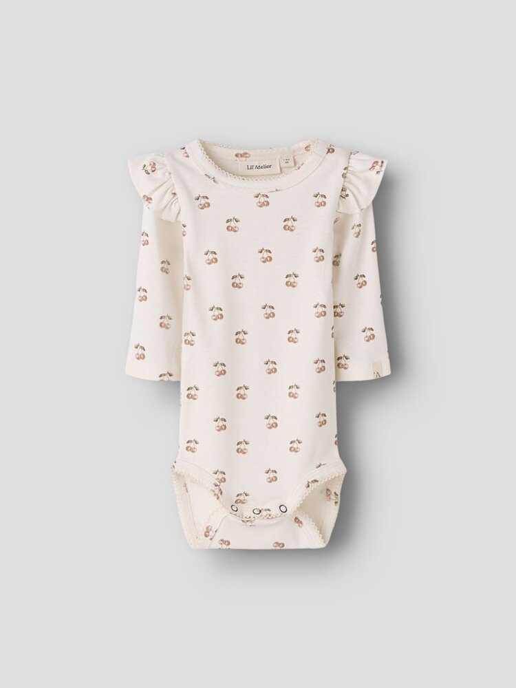 Lil Atelier Lil Atelier | Romper Layo Kep coconut milk cherry