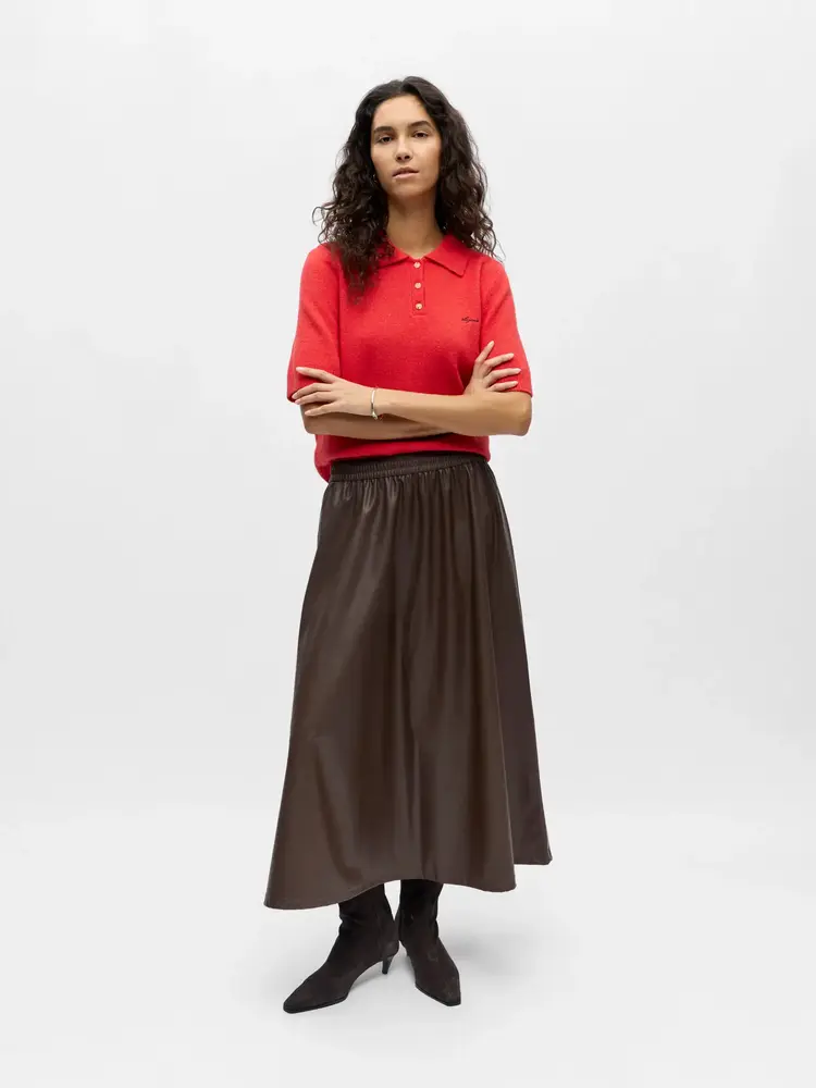 Object Object | Gebreide polo poinsetta