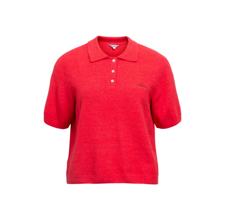 Object Object | Gebreide polo poinsetta