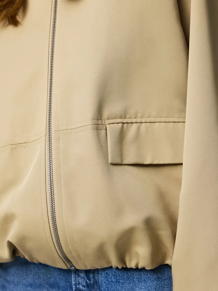 Pieces Pieces | Bomber jasje Berit travertine