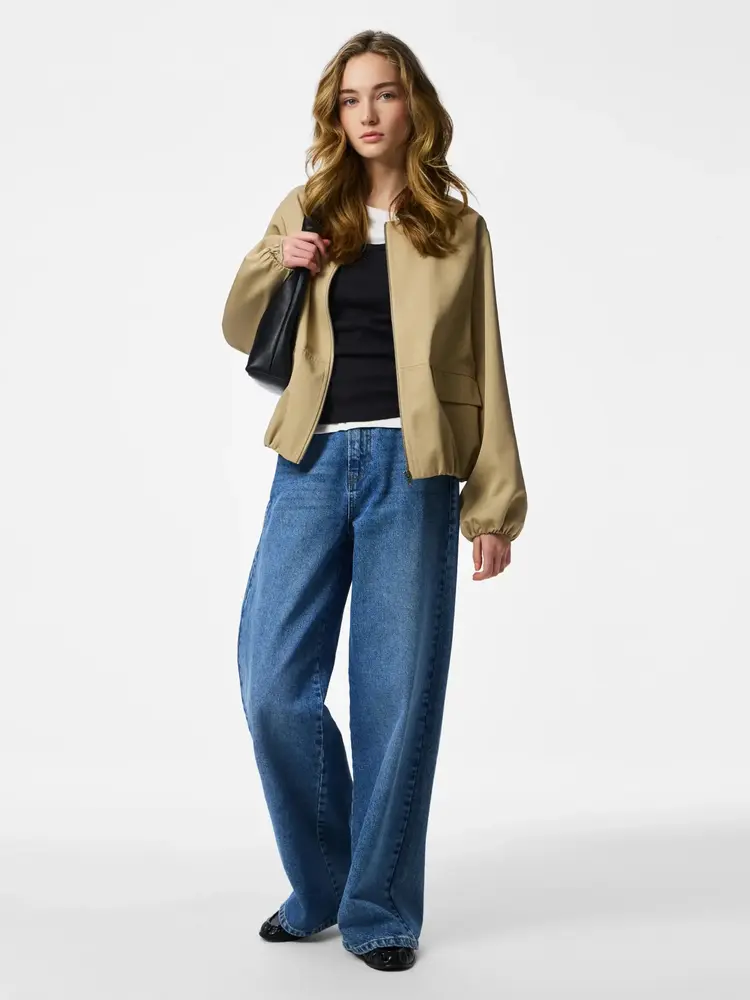 Pieces Pieces | Bomber jasje Berit travertine