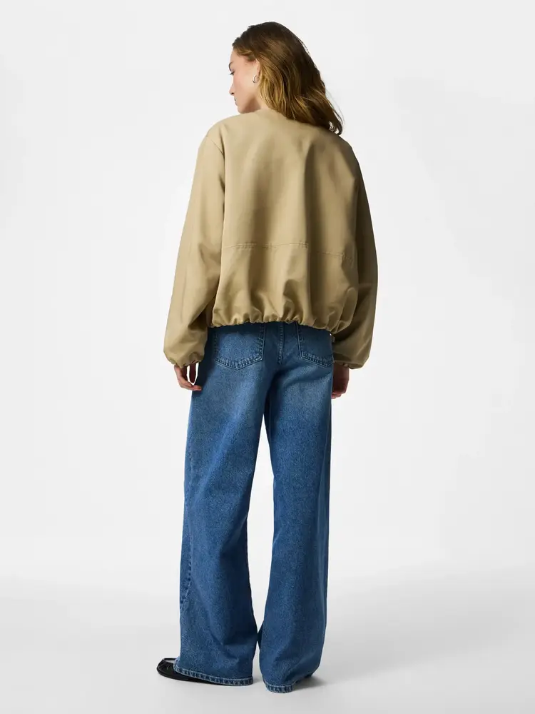 Pieces Pieces | Bomber jasje Berit travertine