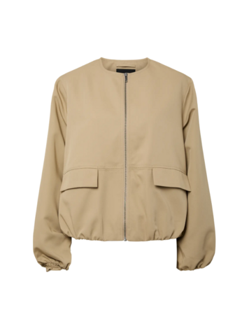 Pieces Pieces | Bomber jasje Berit travertine