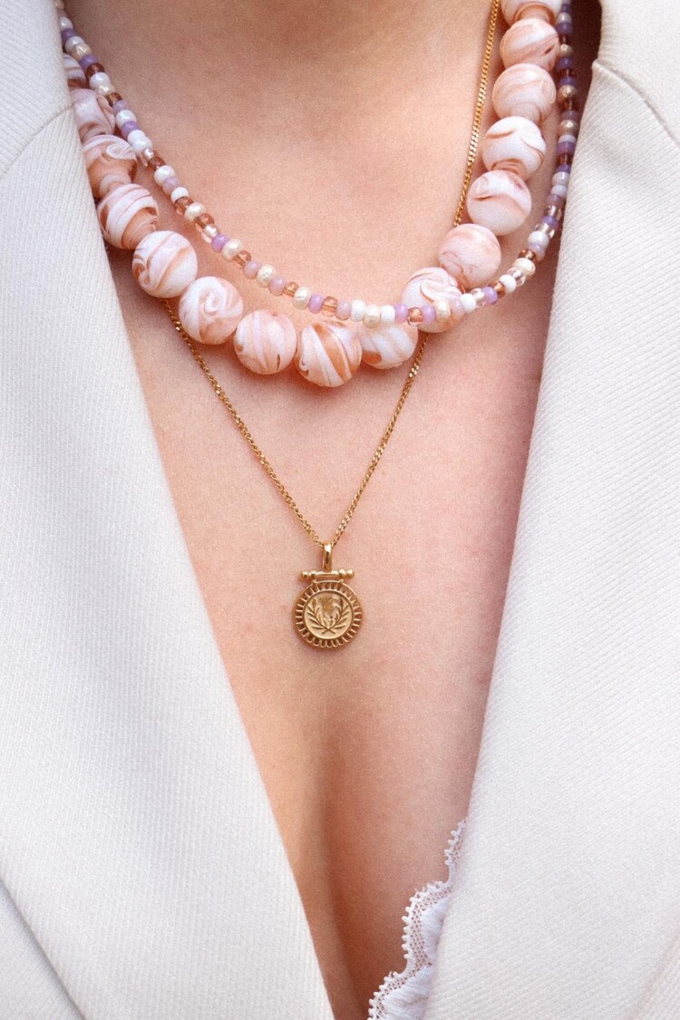 label Kiki Label Kiki | Ketting Rosé all day gold