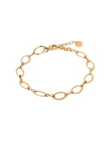 label Kiki Label Kiki | Armband Oval line gold