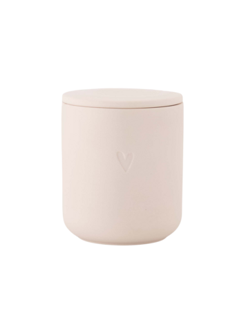 Zusss Zusss | Geurkaars keramiek hartje lichtroze