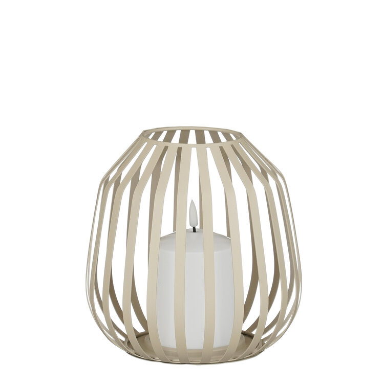 Selected by Selected By | Windlicht met ledkaars 17cm