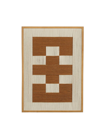 Selected by Selected By | Schilderij touw bruin 70x50cm