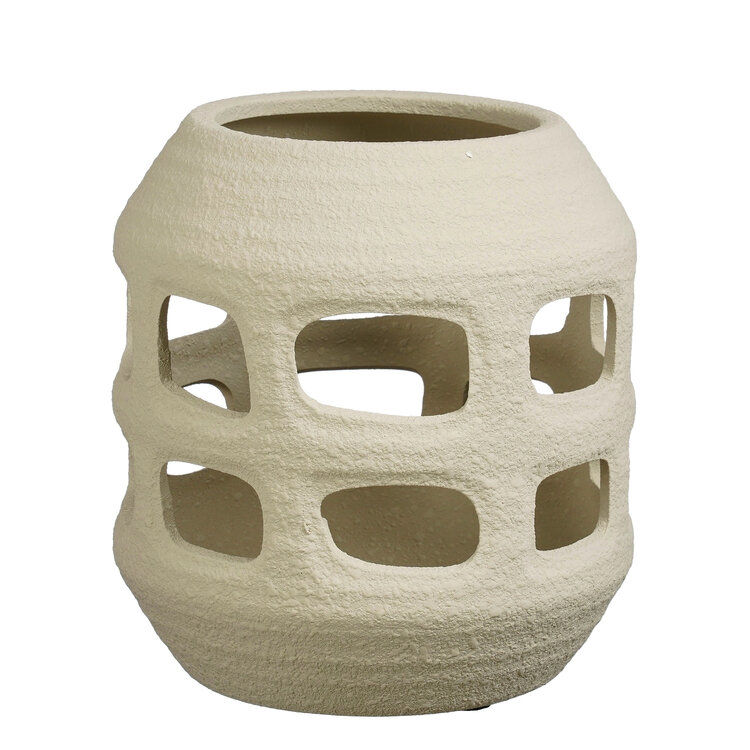 Selected by Selected By | Windlicht beige 23cm