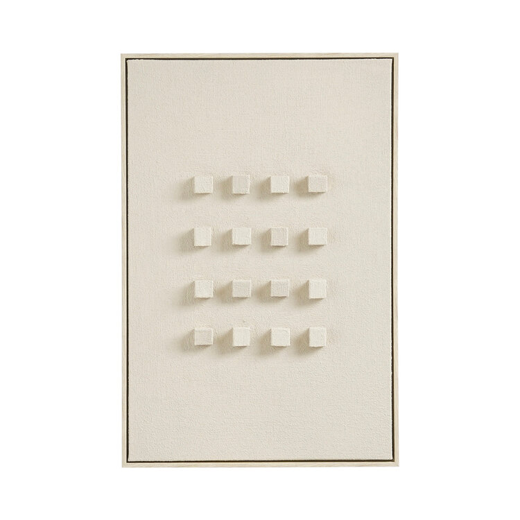 Selected by Selected By | Schilderij off white blokjes 60x40cm