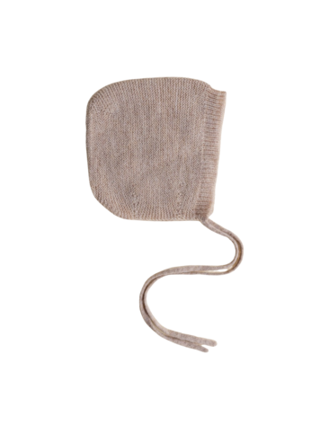 Hvid Hvid | Bonnet newborn sand