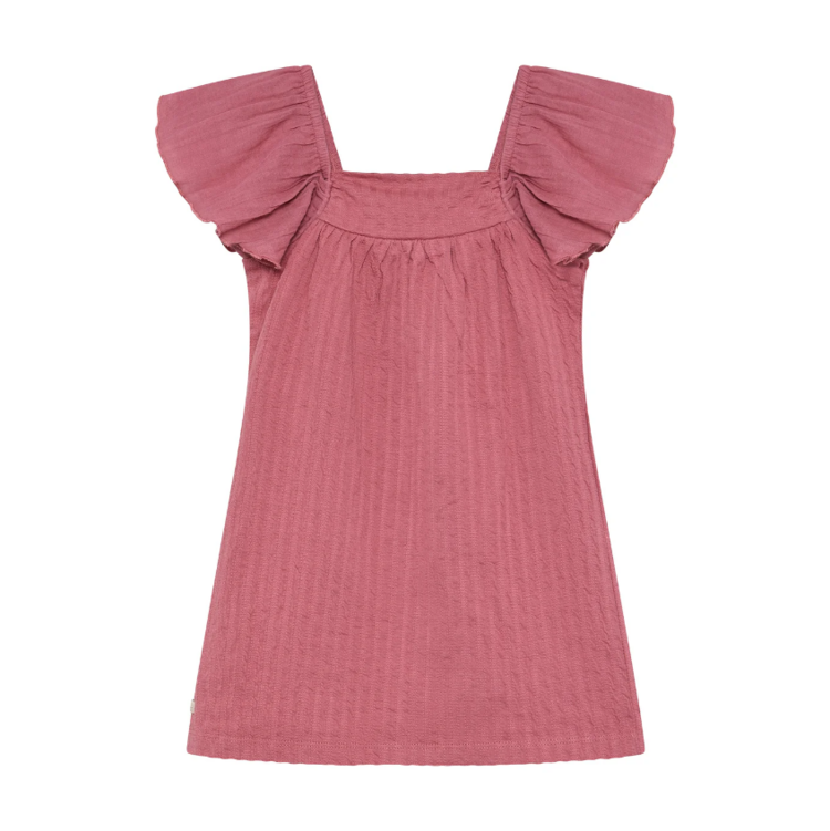 Daily7 Daily7 | Jurk wide sleeve heather rose