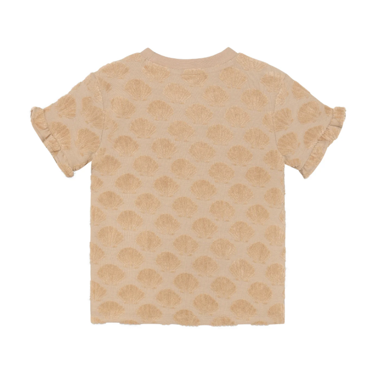 Daily7 Daily7 | T-shirt Terry print latte sand