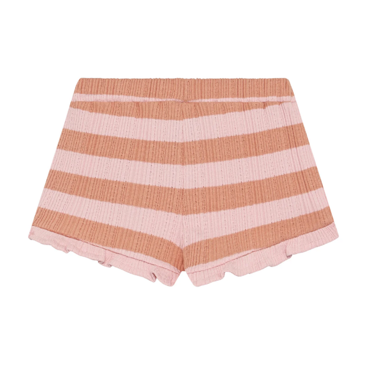 Daily7 Daily7 | Short Ruffle Fancy stripe silver pink