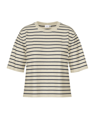 Vila Vila | Top Malu sandshell/navy NOOS