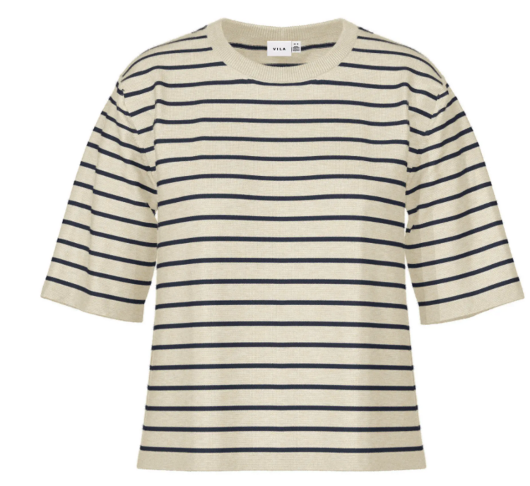 Vila Vila | Top Malu sandshell/navy NOOS