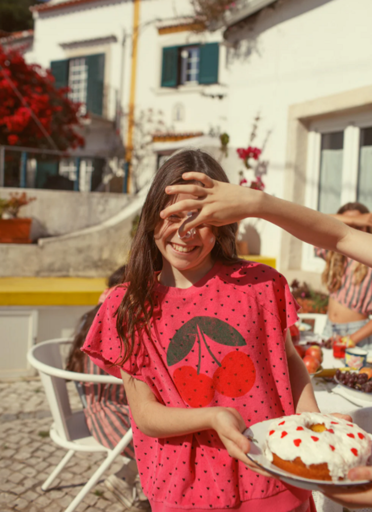 Piupiuchick Piupiuchick | Top Cherry print pink