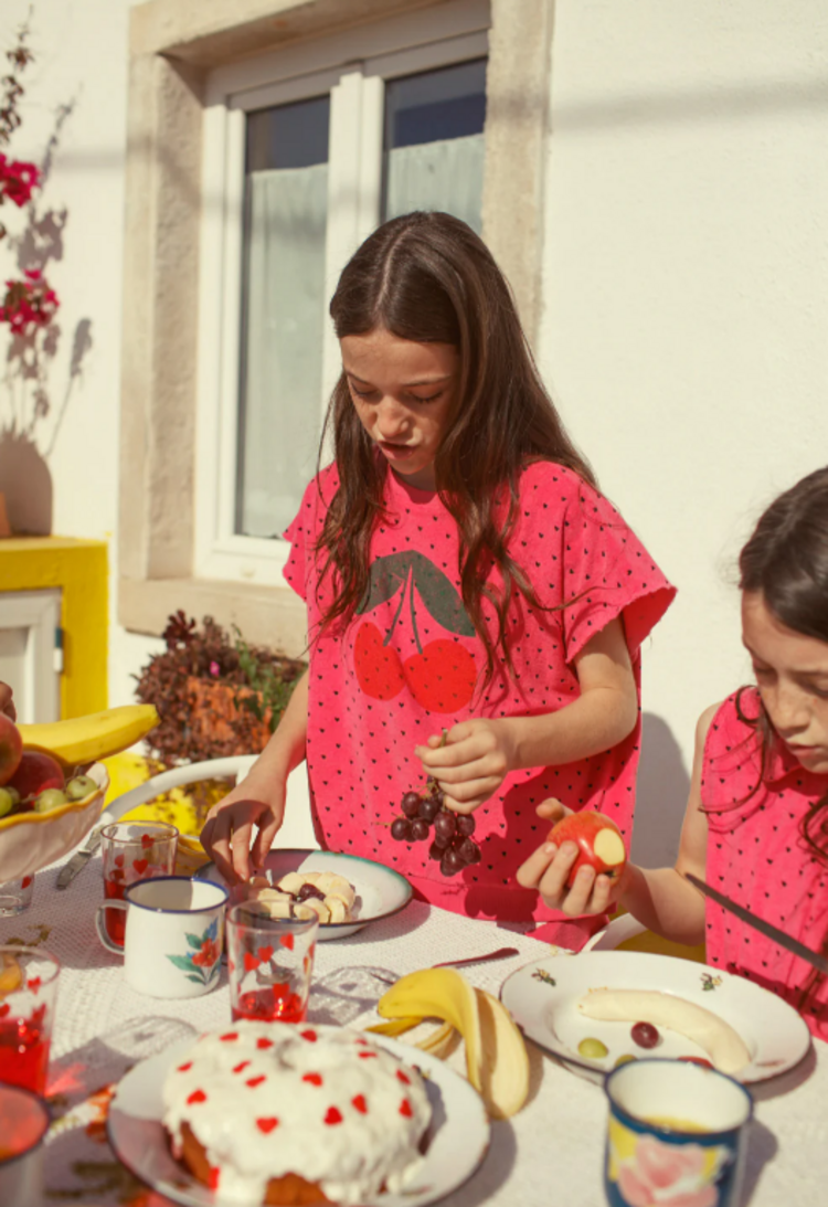 Piupiuchick Piupiuchick | Top Cherry print pink