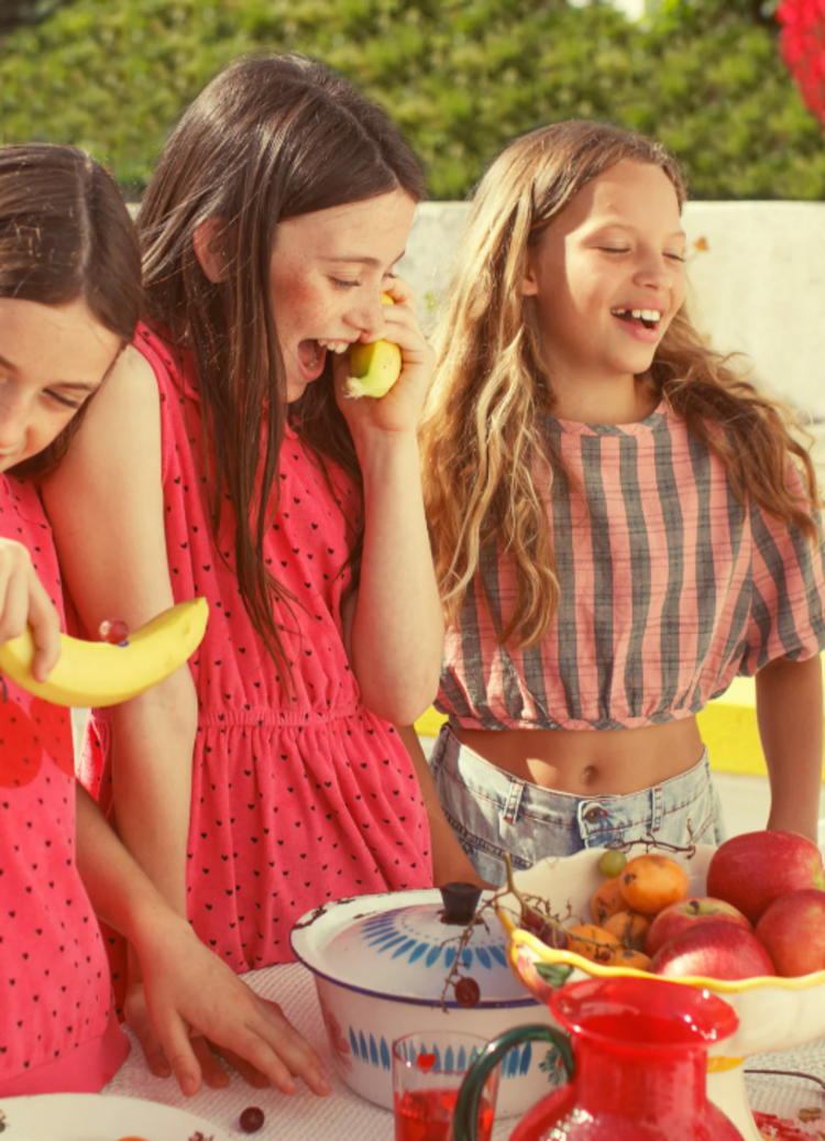 Piupiuchick Piupiuchick | Blouse cropped baloon pink green