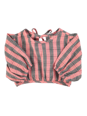 Piupiuchick Piupiuchick | Blouse cropped baloon pink green