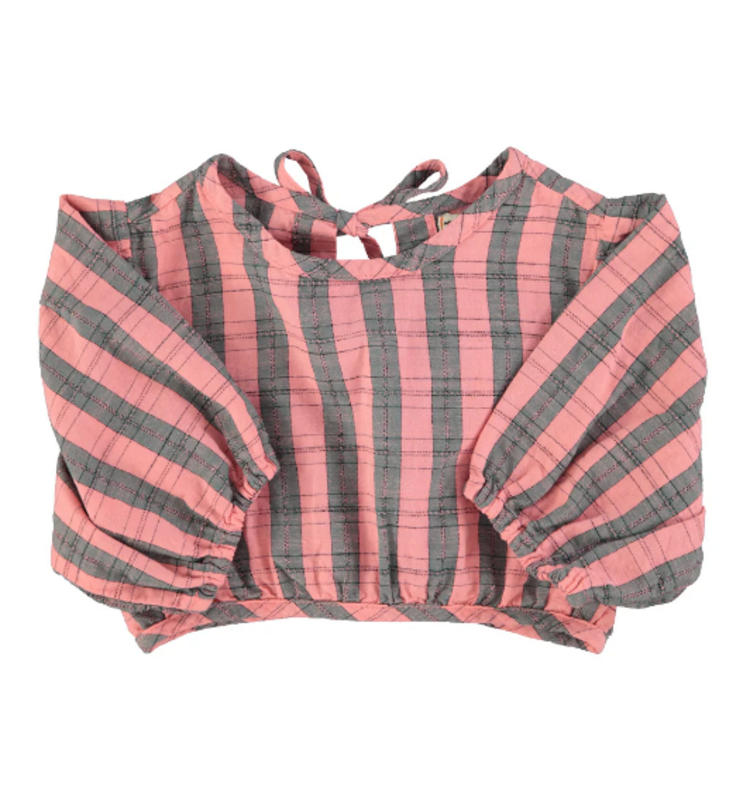 Piupiuchick Piupiuchick | Blouse cropped baloon pink green