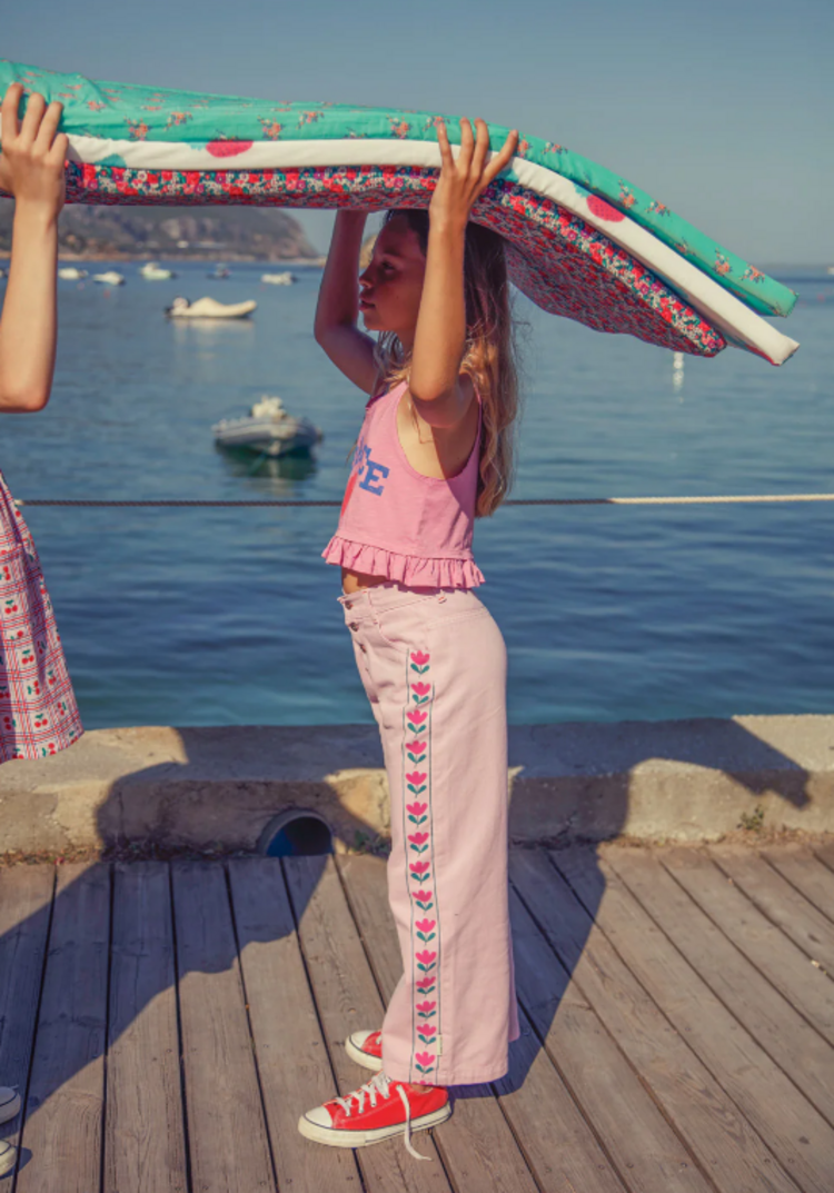 Piupiuchick Piupiuchick | Top Peace print pink