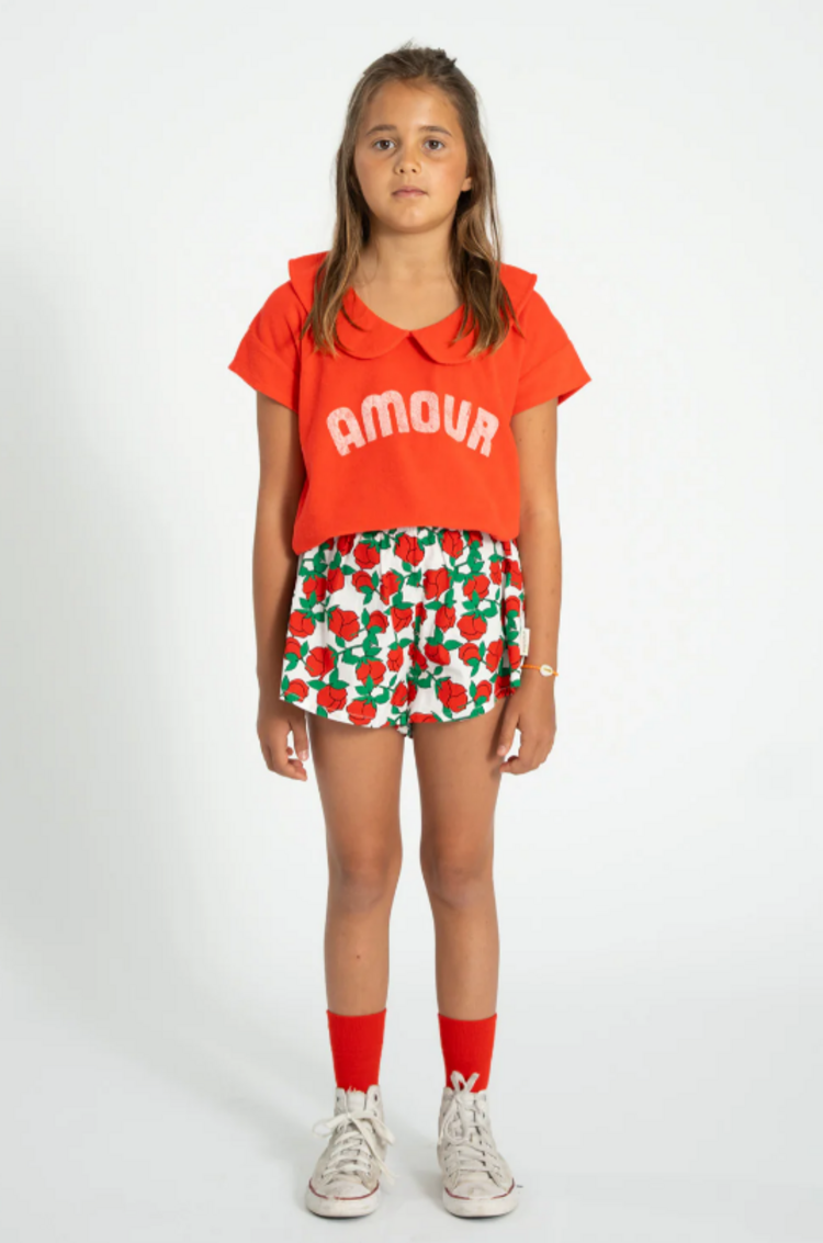 Piupiuchick Piupiuchick | T-shirt Peter pan Amour red