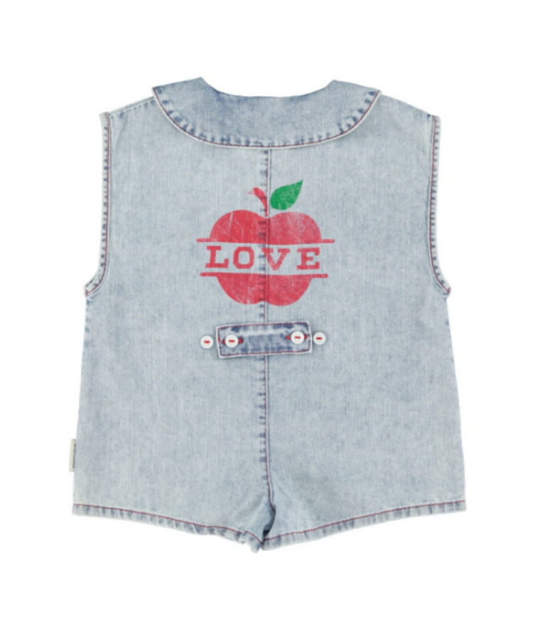 Piupiuchick Piupiuchick | Jumpsuit Apple blue light denim