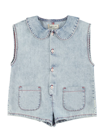 Piupiuchick Piupiuchick | Jumpsuit Apple blue light denim