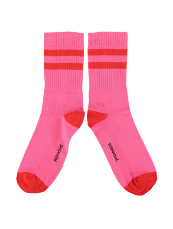 Piupiuchick Piupiuchick | Sokken pink red stripes 8Y