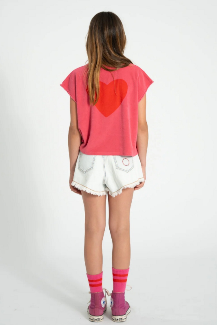 Piupiuchick Piupiuchick | Top Amour print pink