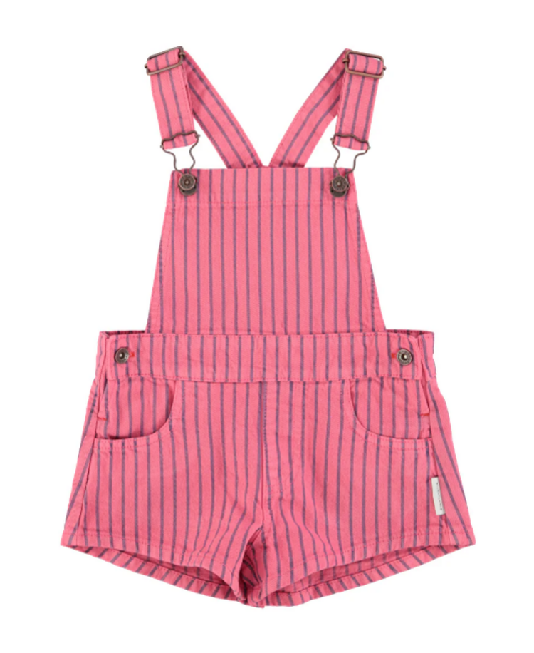 Piupiuchick Piupiuchick | Tuinbroek indigo stripes pink