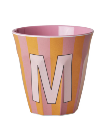 rice Rice | Mok melamine M oranje stripes