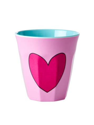 Rice Rice | Mok melamine heart roze