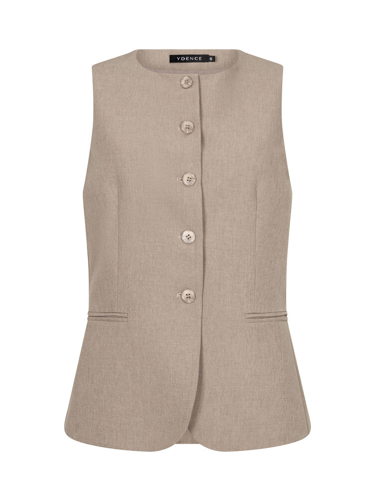 Ydence Ydence | Gilet Mellie stone grey