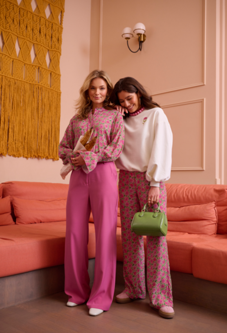 Ydence Ydence | Blouse Alyssa pink flower