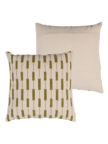 Woood Woood | Kussen Vola streep green/orange