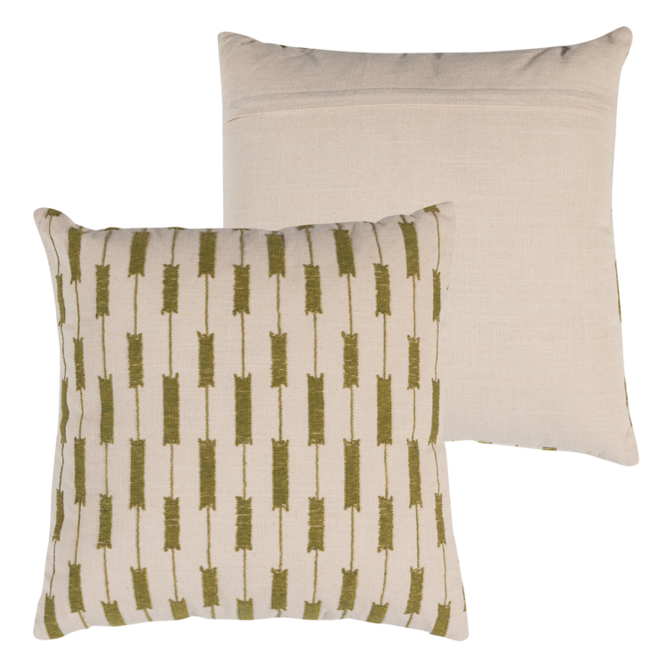 Woood Woood | Kussen Vola streep green/orange