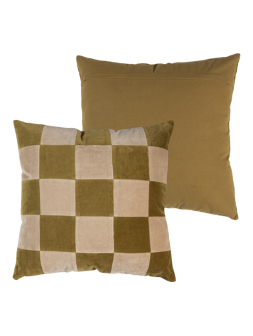 Woood Woood | Kussen Vola vierkant green/orange