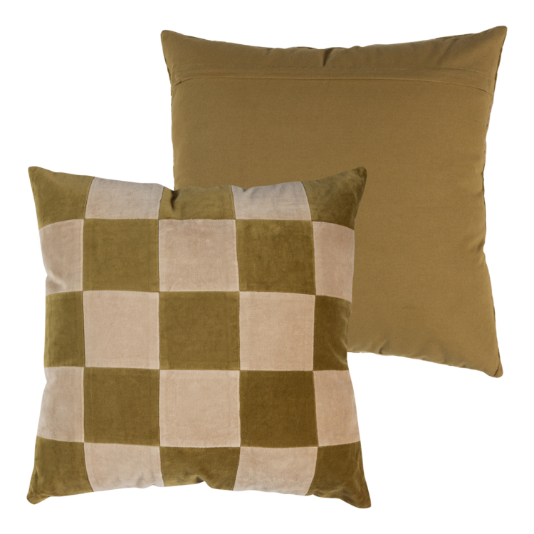 Woood Woood | Kussen Vola vierkant green/orange