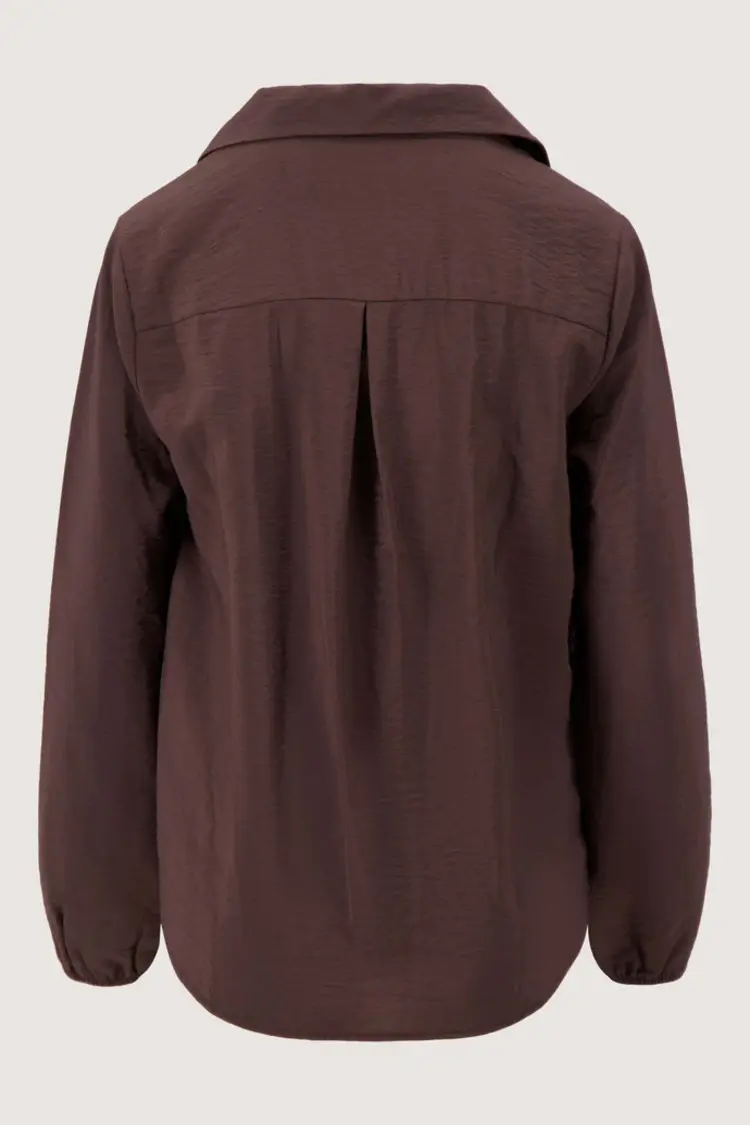 Zusss Zusss | Overslag blouse choco