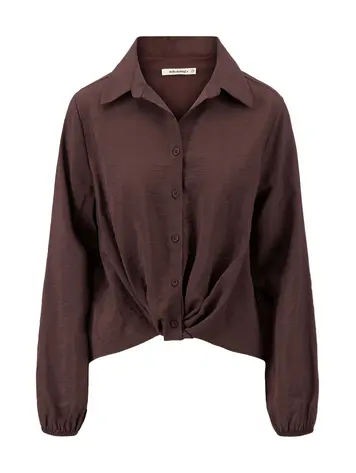 Zusss Zusss | Overslag blouse choco