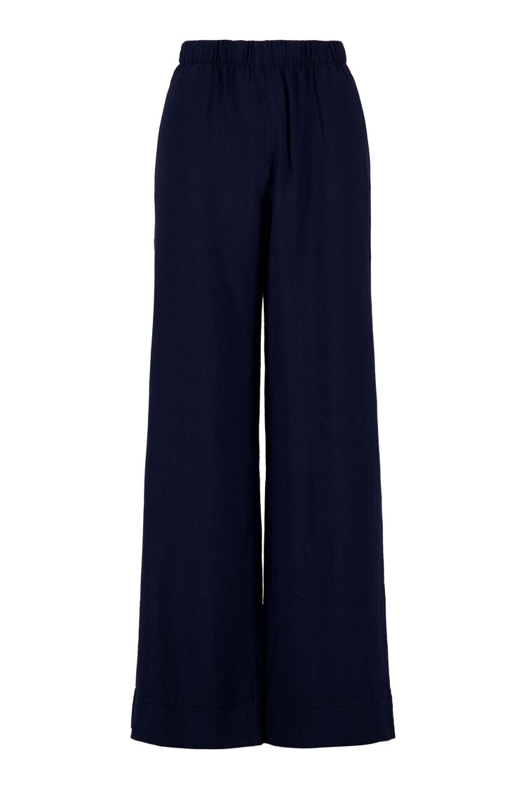 Zusss Zusss | Linnenlook broek summer navy