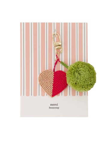 Zusss Zusss | Ansichtkaart tashanger pompon hart merci beaucoup